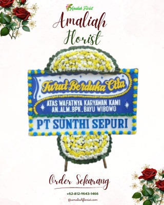 Papan Bunga Duka di Mulyamekar